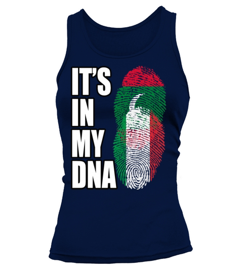 Maldivian And Italian Mix Heritage DNA Flag Tank top Woman