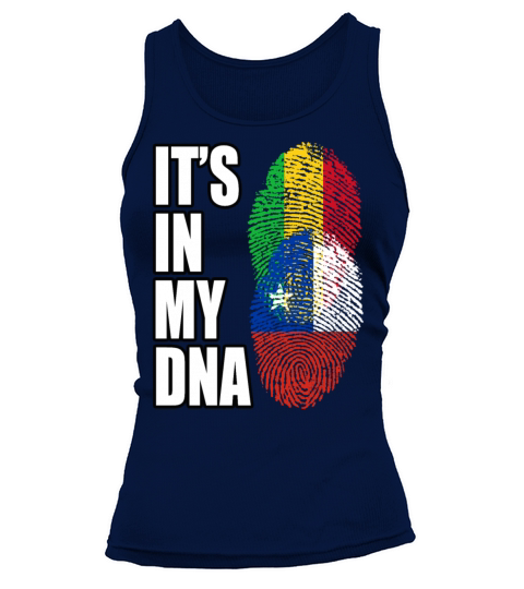 Malian And Chilean Mix Heritage DNA Flag Tank top Woman