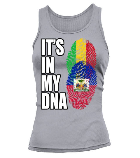 Malian And Haitian Mix Heritage DNA Flag Tank top Woman