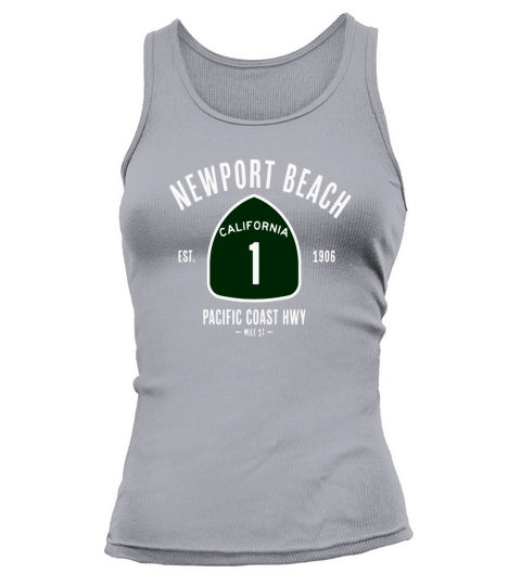 Newport Beach PCH Shirt Vintage Pacific Coast Highway Tee Tank top Woman