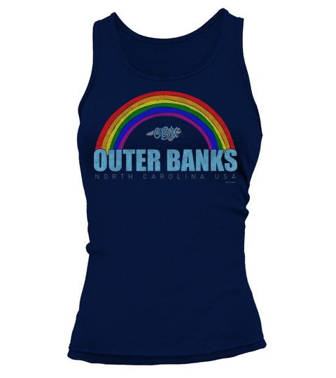 Rainbow Outer Banks OBX North Carolina USA Vintage Tank top Woman
