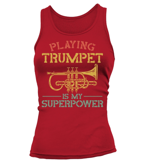 Trumpet Player Vintage Playing Tank top Woman