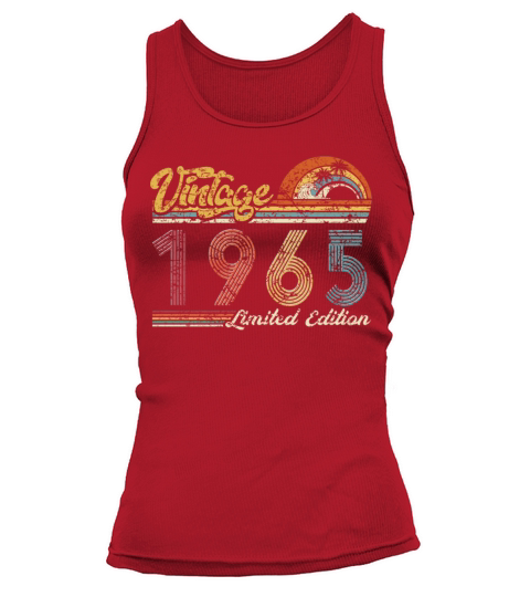 Vintage "Limited Edition" Vintage 1965 Birthday Tank top Woman