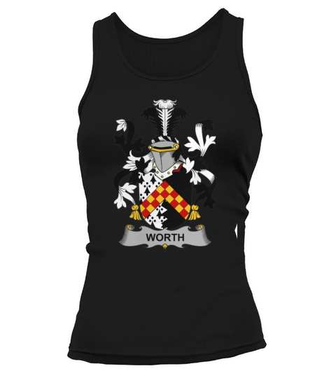 Worth Family Crest Irish Family Crests II Tank top Woman