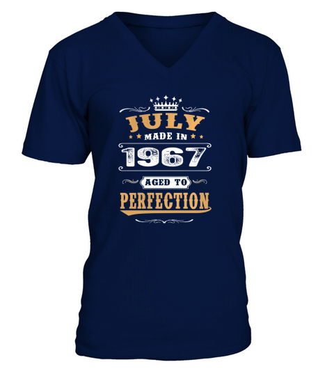 1967 July Aged Perfection V-Neck T-shirt