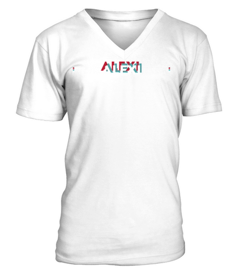 Alexi Name - Funny Name Alexi 80s theme V-Neck T-shirt
