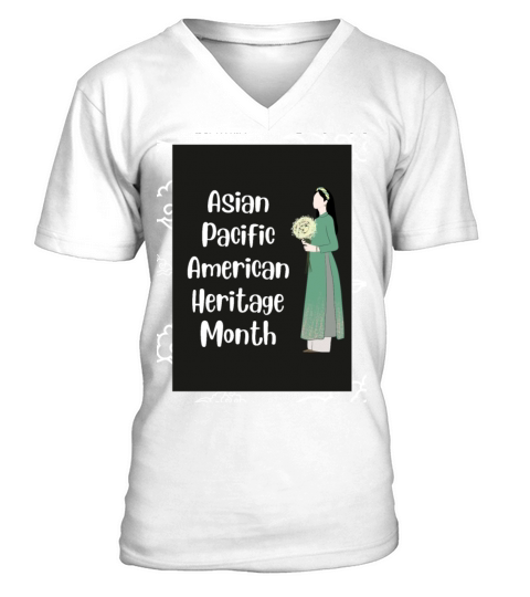 Asian Pacific American Heritage Month V-Neck T-shirt