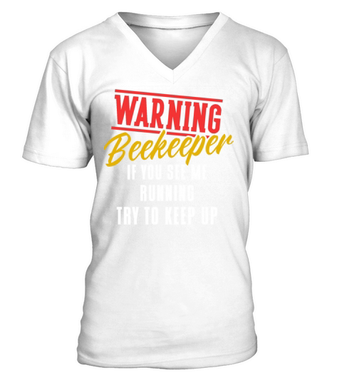 Beekeeping Apiculturist Bee Support Beekeeper V-Neck T-shirt
