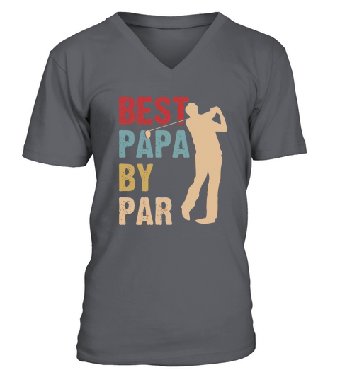 Best Papa By Par Golf V-Neck T-shirt