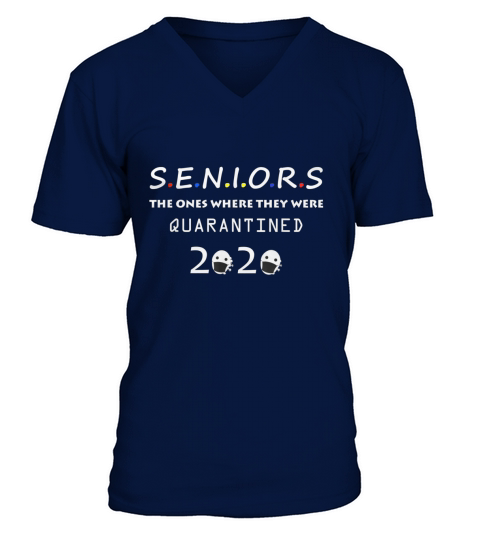 Class Of 2020 Graduation Senior Quarantine T-Shirt V-Neck T-shirt