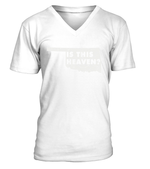 Land Map America US State Home Heaven Oklahoma V-Neck T-shirt
