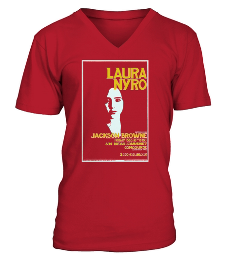 Laura Nyro Poster V-Neck T-shirt