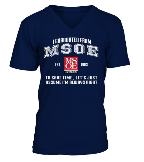 Milwaukee School of Engineering V-Neck T-shirt