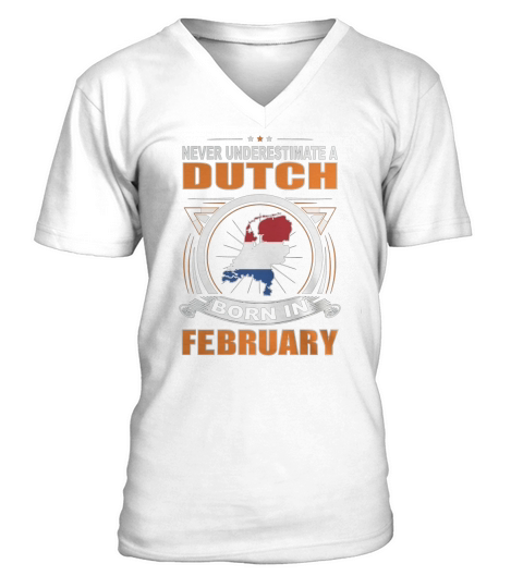 NEVER-DUTCH-FEBRUARY V-Neck T-shirt