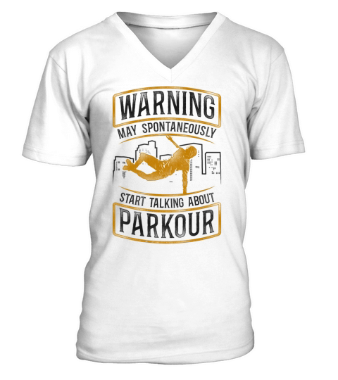 Parkour Free Running Traceur V-Neck T-shirt
