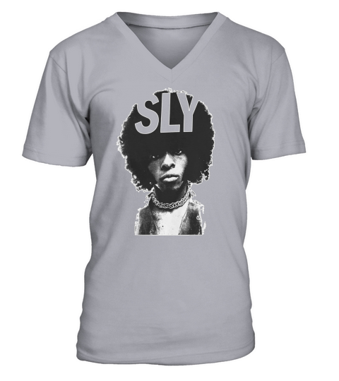 SLy Stone Portrait T-Shirt V-Neck T-shirt