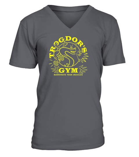 Snake Trogdor’s Gym Burninate Your Muscles shirt V-Neck T-shirt