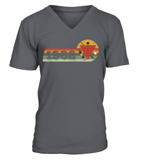 Snooker Snooker-game Vintage born 1962 Birthday V-Neck T-shirt