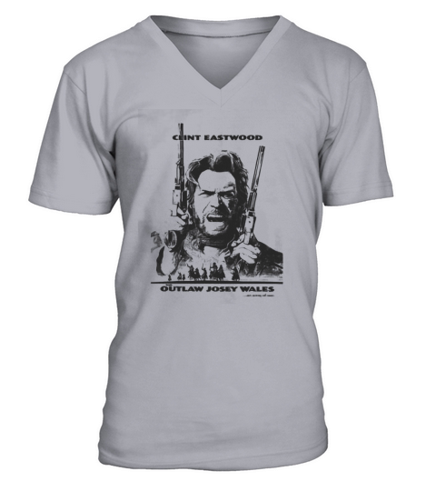 The Outlaw Josey Wales Movie Poster Clint Eastwood V-Neck T-shirt