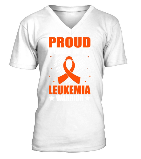 Uncle Leukemia Cancer Awareness Warrior Support Or V-Neck T-shirt