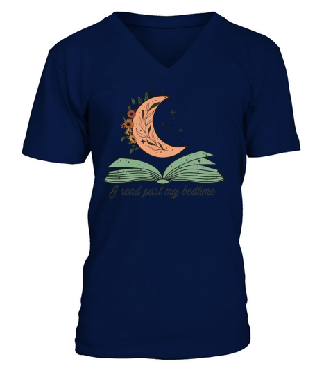 Vintage Reading Sublimation V-Neck T-shirt