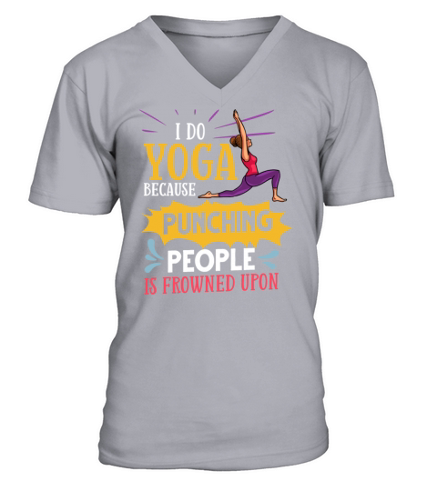 Yoga Unicorn Beginner Workout Quotes Meditation V-Neck T-shirt
