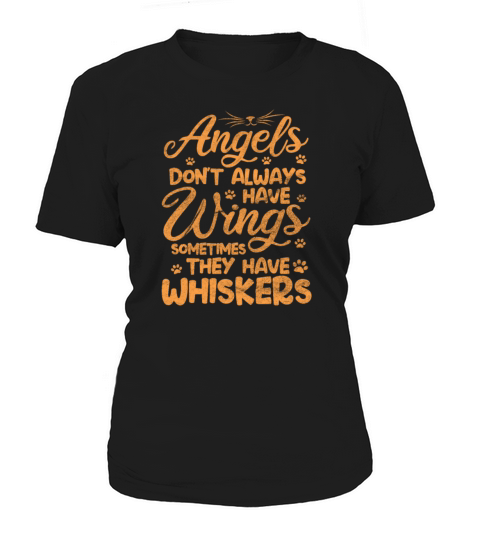 Angels Dont Always Have Wings Cat Vintage Women's T-Shirt