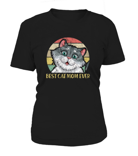 Best Cat Mom Ever Retro Vintage Women's T-Shirt