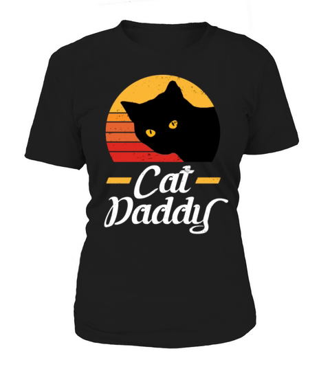 Cat Daddy Vintage Eighties Cat Retro Distressed Women's T-Shirt