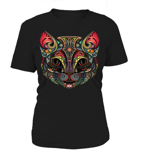 Cat Face MultiColor Women's T-Shirt