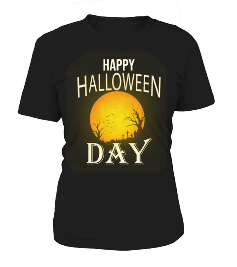 Funny Happy Halloween Day the Moon for Halloween Women's T-Shirt