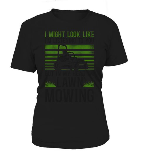 Lawn Mower Mowing Dad Father Women's T-Shirt