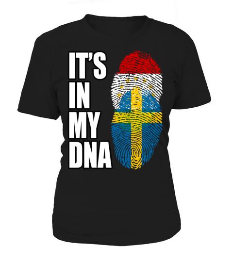 Tajikistani And Swedish Vintage Heritage DNA Flag Women's T-Shirt