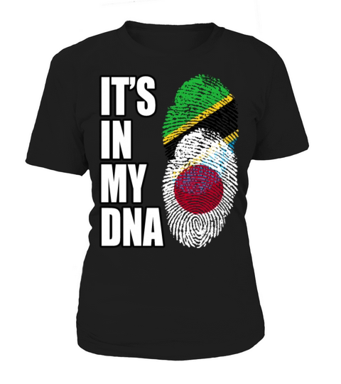 Tanzanian And Japanese Vintage Heritage DNA Flag Women's T-Shirt
