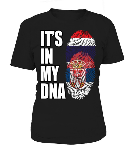 Thai And Serbian Vintage Heritage DNA Flag Women's T-Shirt