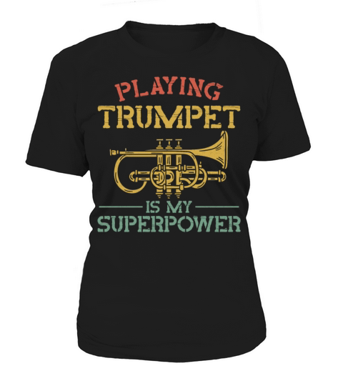 Trumpet Player Vintage Playing Women's T-Shirt