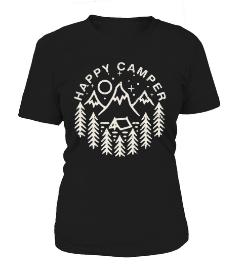 Vintage Happy Camper (Dark) Women's T-Shirt