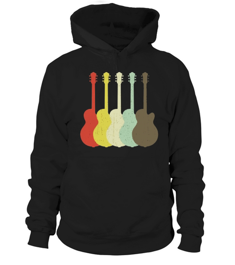 Electric Guitar Retro Vintage Guitarist tshirt Hoodie Unisex