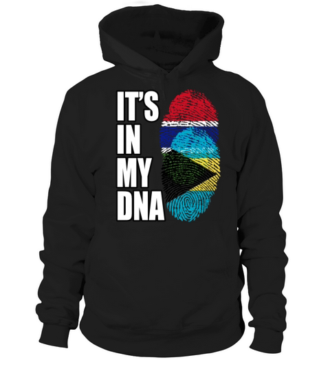 Gambian And Bahamian Mix Heritage DNA Flag Hoodie Unisex