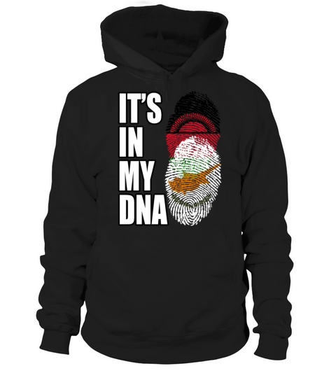 Malawian And Cypriot Mix Heritage DNA Flag Hoodie Unisex