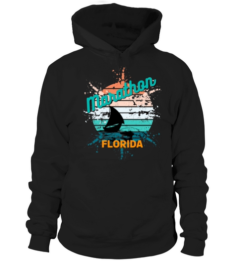 Marathon Florida Retro Vintage Exploding Sunset Hoodie Unisex