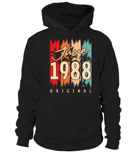 Vintage 1988 June Hoodie Unisex