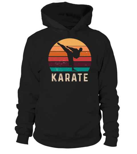 Vintage Retro Karate Hoodie Unisex