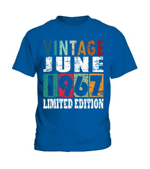1967 vintage born in June gift Kids T-Shirt