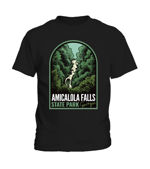 Amicalola Falls State Park Georgia Vintage Kids T-Shirt