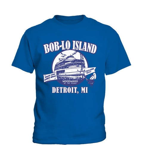 Boblo Island Detroit Mi Vintage Distressed Look Kids T-Shirt