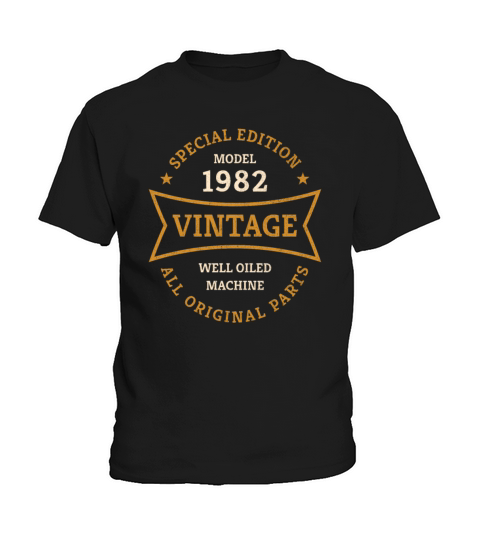 Born 1982 Vintage 40 Year Old 40th Birthday Gifts Kids T-Shirt