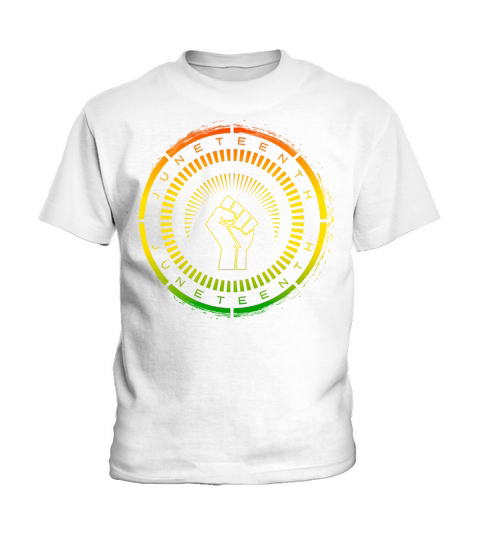 Brush Circle Black History Juneteenth June Vintage Kids T-Shirt