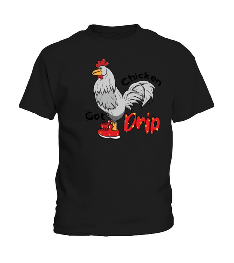 Chicken With Shoes White Red DRIP Kids T-Shirt