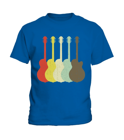 Electric Guitar Retro Vintage Guitarist tshirt Kids T-Shirt